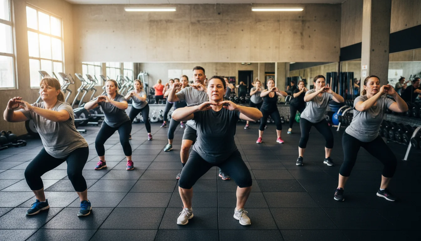 Atlēts izpilda augstas intensitātes bodyweight vingrinājumu — Tabata HIIT treniņa intensitāte